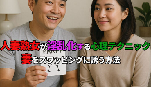 【人妻熟女が淫乱化する心理テクニック】妻をスワッピングに誘う方法